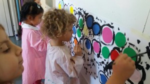 bimbi dipingere 